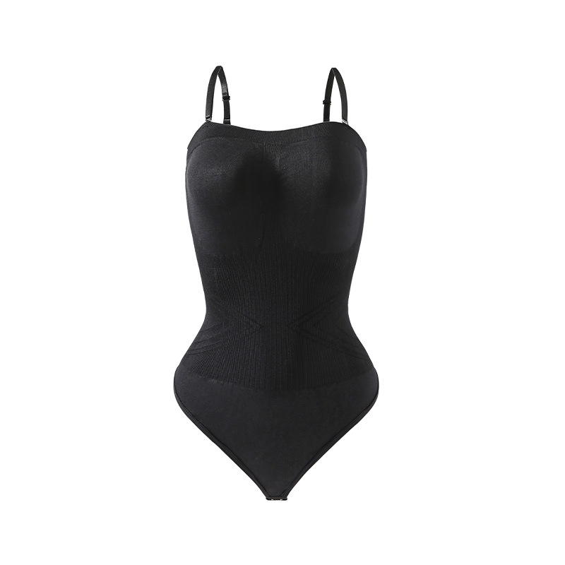Body Moldeador Strapless con Tirantes de Nylon Sin Marcas Control de Abdomen
