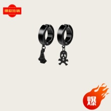 跨境热卖暗黑风格鬼头爪子  骷髅头吊坠朋克耳钉耳夹韩版时尚工厂