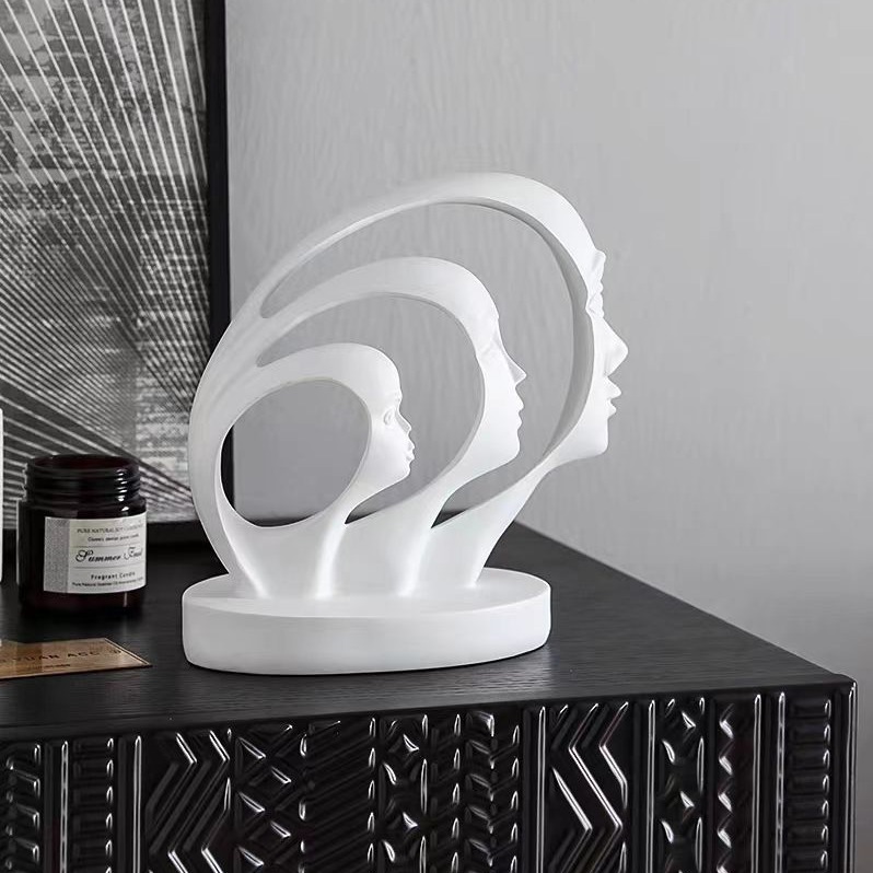 Crecimiento transfronterizo récord personaje lujo ligero decoración de arte en el hogar sala de estar moderna gabinete de vino gabinete de TV escritorio de oficina