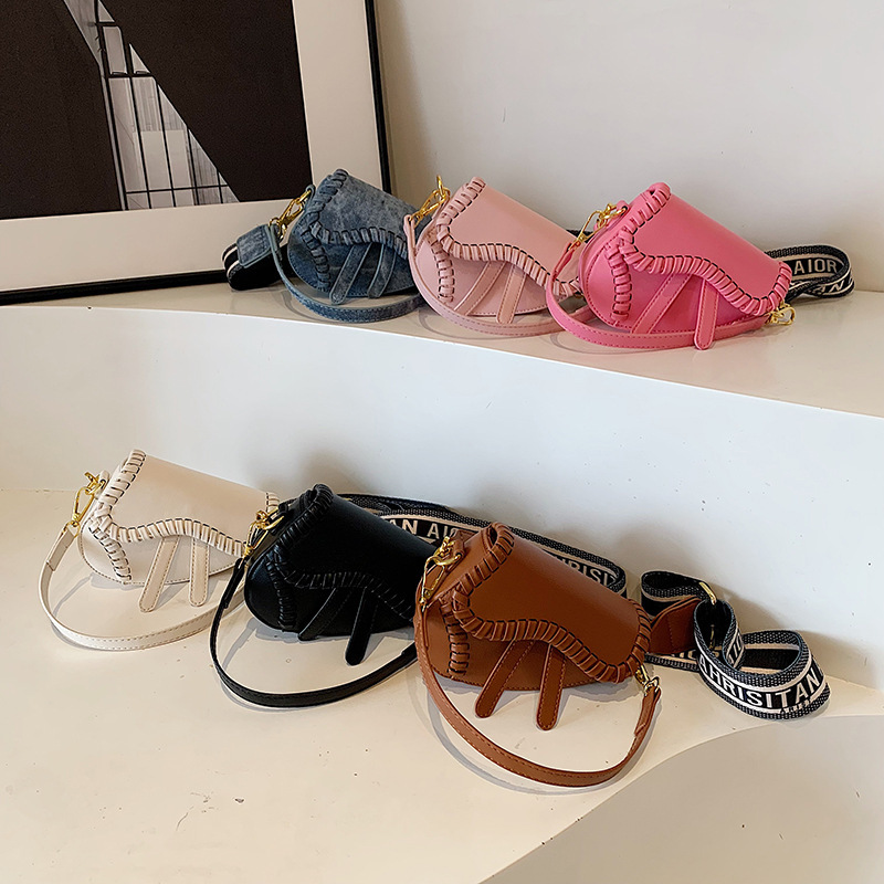 2024 Children's Bag New Fashion Shoulder Crossbody Bag Personalized Saddle Bag Boys and Girls Korean Style Accessories Trendy Bag for Women