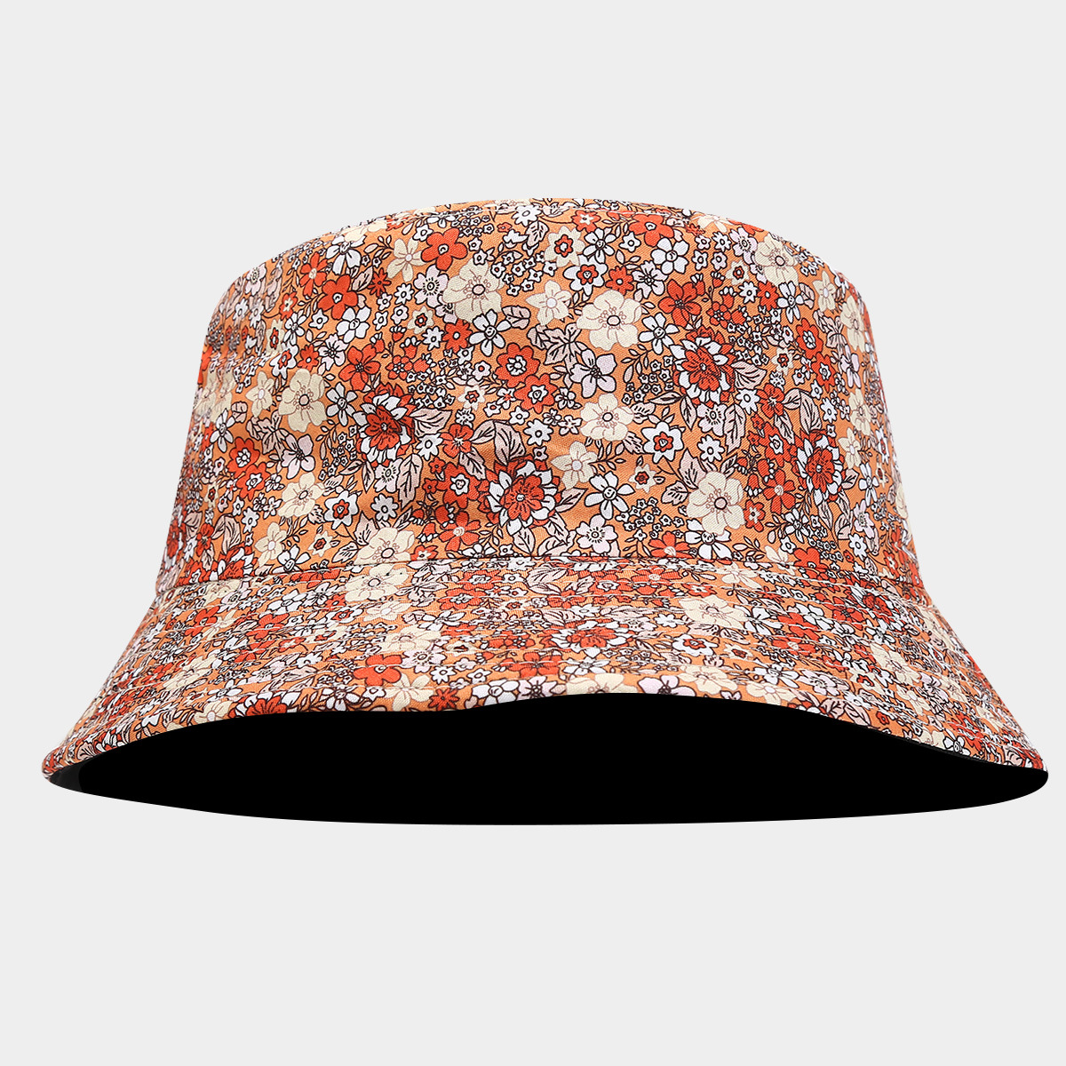 Sombrero de pescador de doble cara de flores cortas de estilo europeo y americano cuatro estaciones pastílico ocio sombrero de bañera sombrero de sol al aire libre sombrero de sol