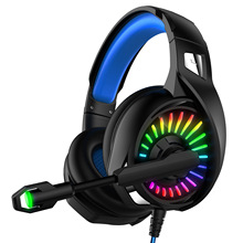 跨境熱賣A20頭戴式游戲耳機7.1聲道RGB發光 有線電競吃雞耳機工廠