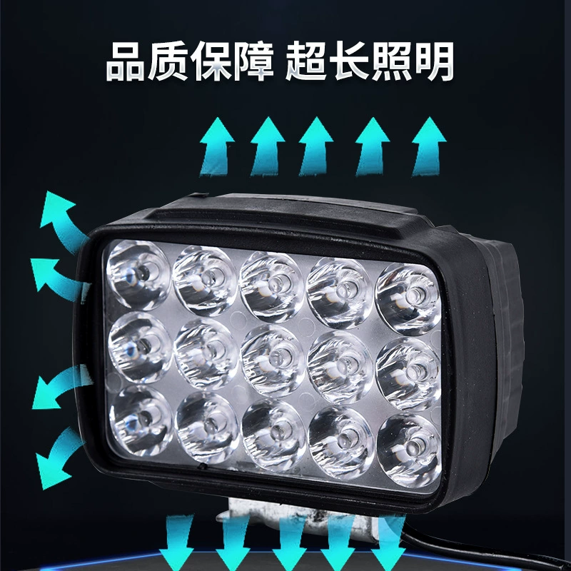 Electric modified super bright headlights, three-wheel LED lights, 12v, 60v