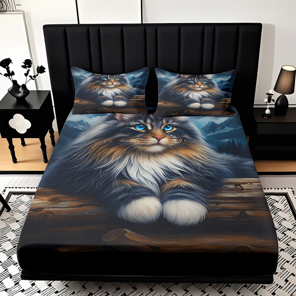 TEMU / JIT Amazon Kitty Pattern Digital Print Pro Skin Bed Kits Fabricante suministro directo transfronterizo