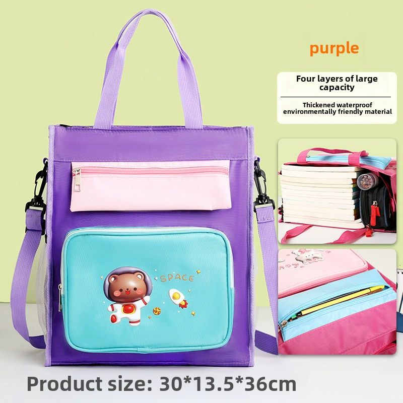 Handheld capacious book bag, storage bag