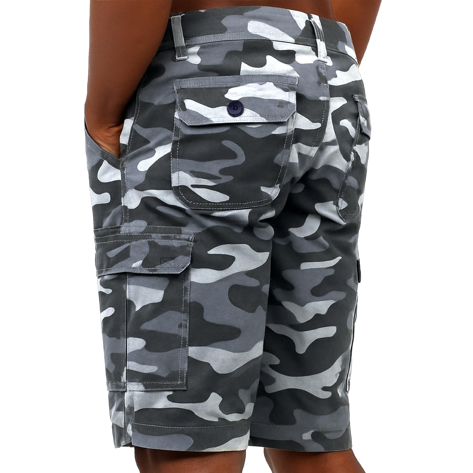 Herren Camouflage Cargoshorts Weit Geschnitten Mit Taschen_voghion.com