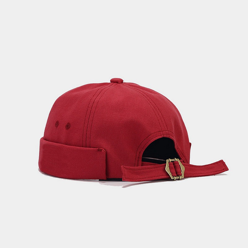 Sombrero de mujer de Moda de Primavera nuevo sombrero de melón retro sin ala estilo coreano versátil sombrero de piso de los hombres de la calle hip hop yuppie sombrero