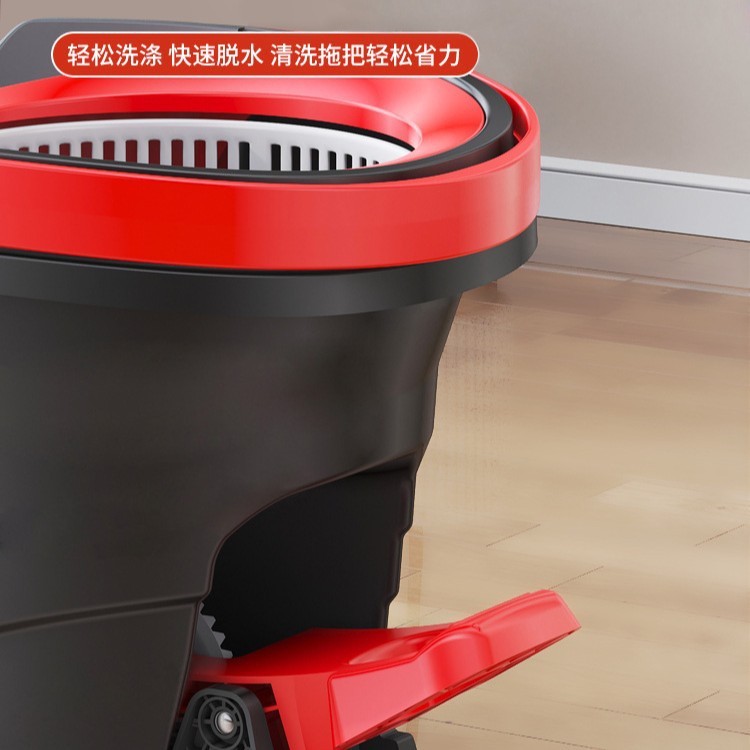 Rotación transfronteriza pedal trapeador barril giratorio trapeador doméstico un trapeador limpio triangular conjunto de trapeador