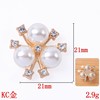 Resin from pearl, hairgrip with bow, accessory with accessories, flowered, handmade, flower decoration, wholesale