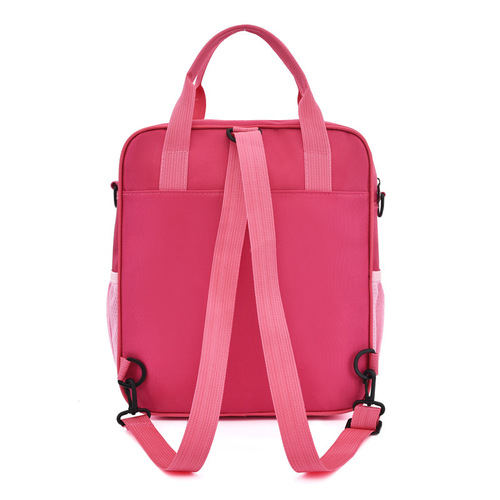 小学生双肩斜挎美术包男女学习袋单肩补课手提拎书袋儿童补习书包