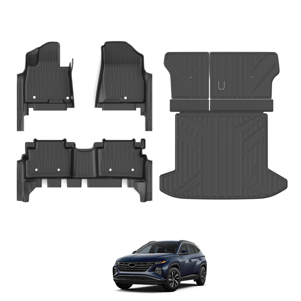 Adecuado para almohadillas para los pies del automóvil Tucson almohadillas especiales impermeables para cajas traseras Tuscon almohadillas para los pies completamente rodeadas Tuscon Floor Mats