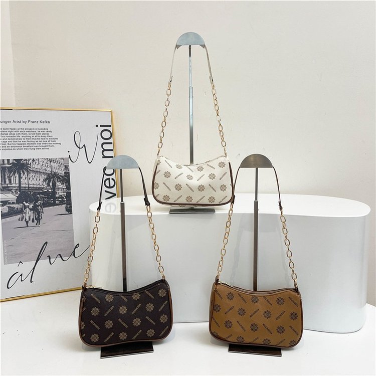 Este año bolsos populares para mujeres 2024 nueva moda moda casual impresión brazo bolsos de hombro impresión bolsos pequeños