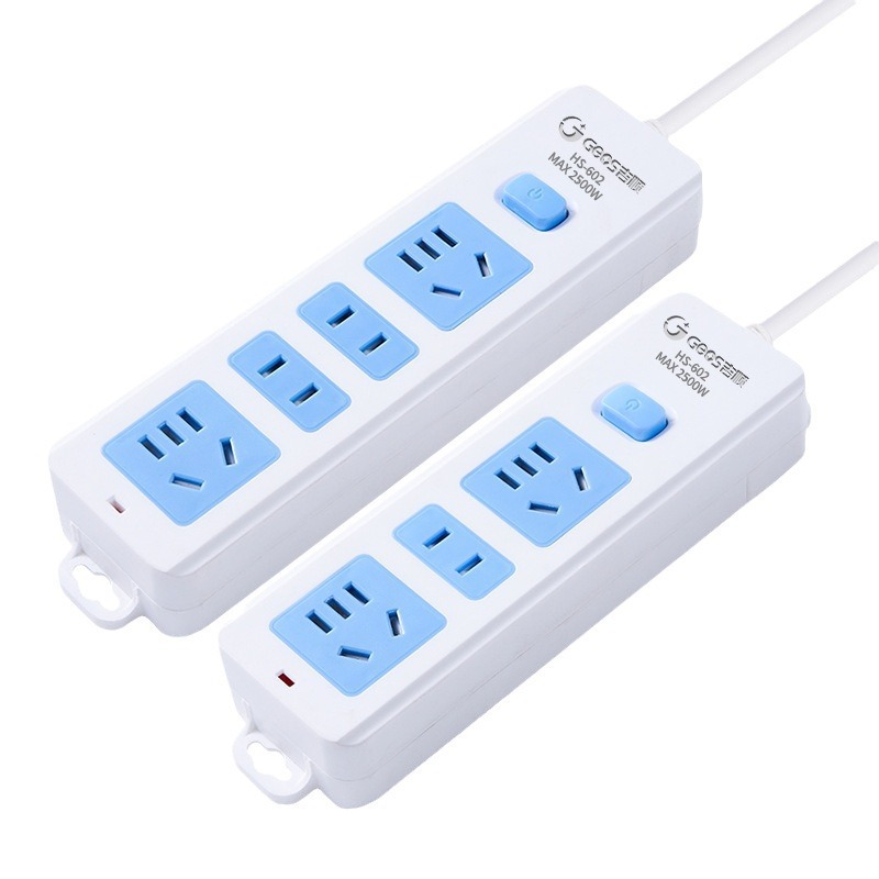 Jishun enchufe de seguridad de cobre certificado 3C enchufe doméstico de oficina dormitorio enchufe de fila duradero nuevo enchufe estándar nacional al por mayor