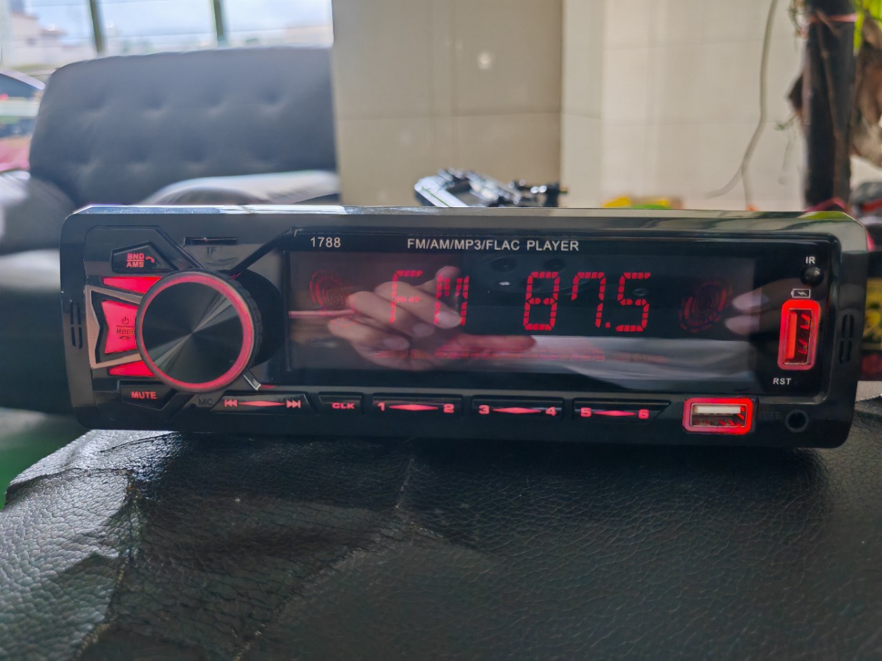 Cross-Border New 1789 Car Mp3 Player Bluetooth Car Mp3 Card USB Flash Drive Dual U Charging Radio Colorful
