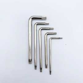 跨境专供无孔梅花T6T7T8T9T10T15T20T25T30加硬双头L型扳手螺丝刀