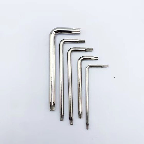 Hardened Torx T6T8T10T15T20T25T30T40T45L Wrench with Holes Dual-purpose Double-ended Star Wrench