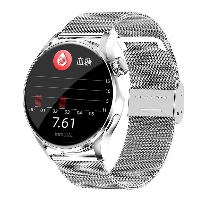 ST5 혈당측정기 실버 밀란 스틸 스트랩 (무선충전)