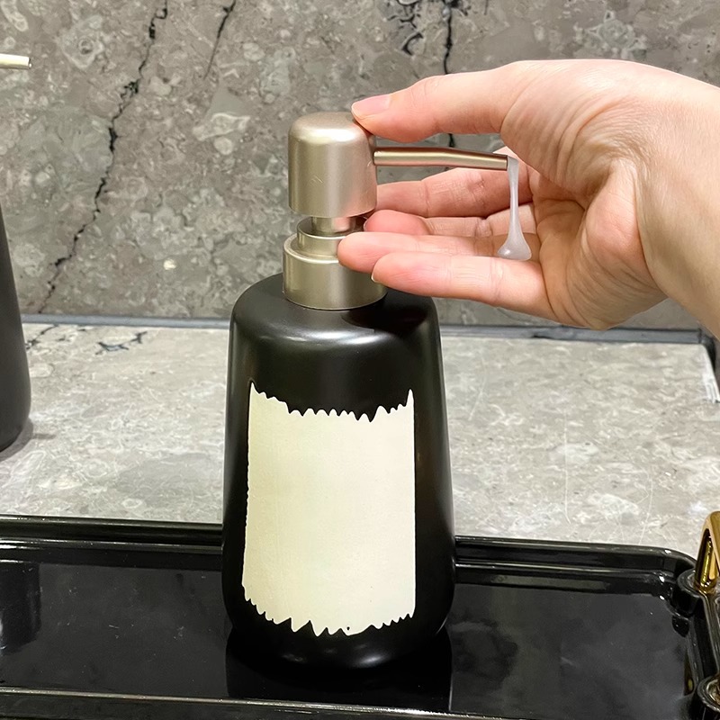 酒店洗手液瓶子简约按压瓶洗发水沐浴露分装瓶洗手液瓶大容量
