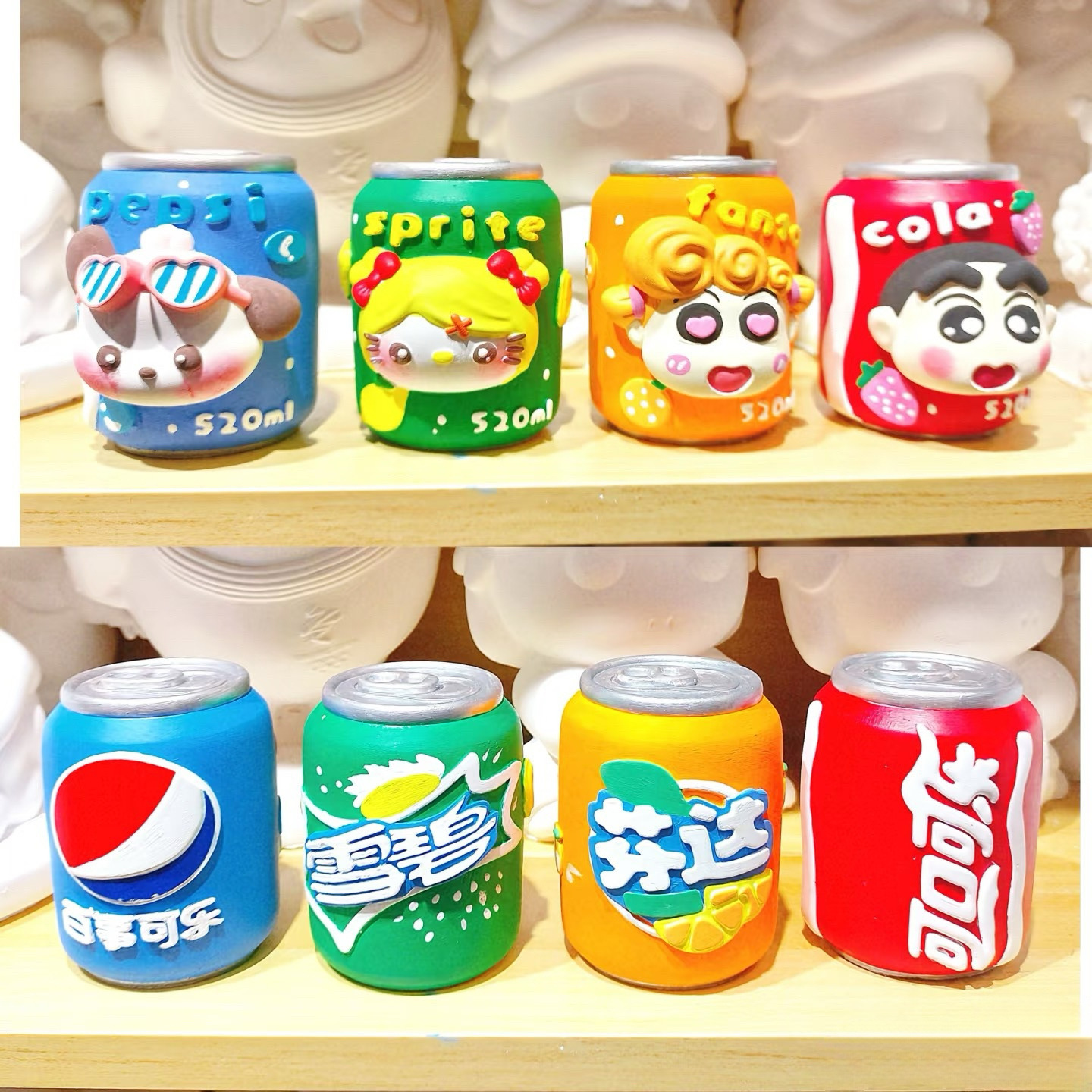 Muñeca de yeso de estilo explosivo al contado, embrión blanco, puesto pequeño del mercado nocturno, muñeca de yeso coloreada especial, centro comercial, exclusivamente para venta al por mayor