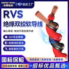 Dongteng RVS フラワーライン電源コード無酸素銅 2 芯 0.75 1.5 2.5 平方ツイストペアケーブルエンジニアリング専用ライン