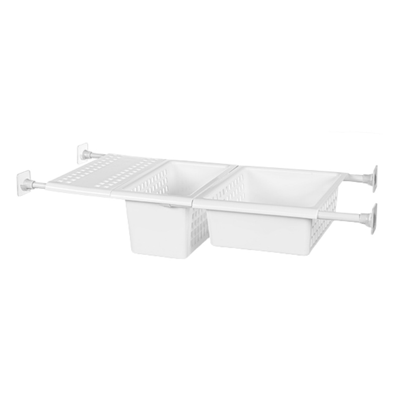 Kitchen sewage groove rack avoiding punching can retractable cabinet…