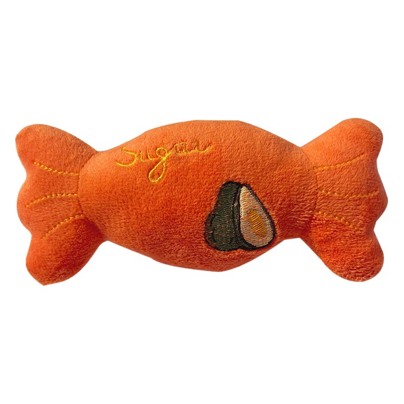 Mascota perro molar gato auto-Hola alivio congestión mordedura-resistente caramelo de peluche sonido peluche juguete alivio congestión artefacto suministros