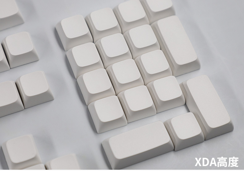 Fabrika PBT malzemeden XDA yüksek normcore beyaz tuş başlığı ışık korumalı 134 tuşlu küçük tam set malzemeli mekanik klavye tuş başlığı