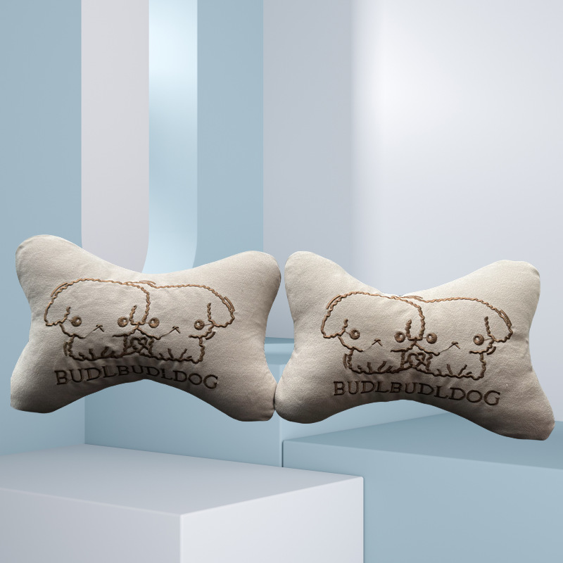 Car Pillow, Lumbar Support, Four-Piece Set, Seat Pillow, Neck Pillow, Back Cushion, Car Accessories, Cute Cartoon Design