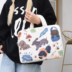 かわいい落書きイラストコンピュータスリーブバッグ 11inch iPad pro タブレット保護カバー 15inch ノートブック収納袋