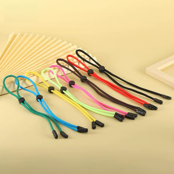 Adjustable Colorful Glasses Hanging Ornaments Sports Sunglasses Strap Nylon High Elastic Outdoor Sports Glasses Strap