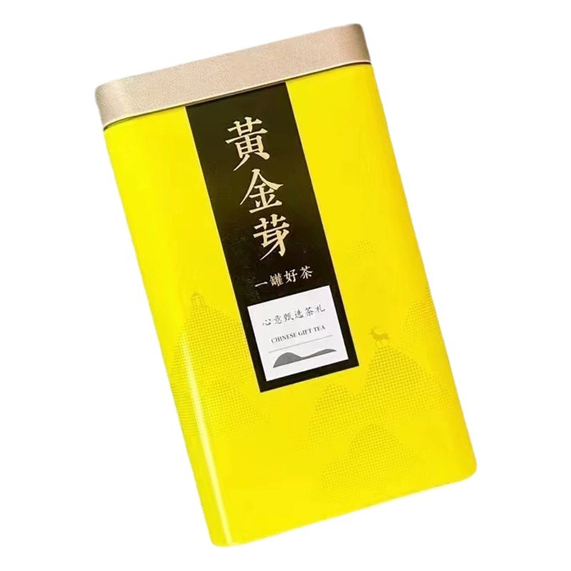 50 г один или два золотых ростка небольшая банка оптовая белая чайная железная банка