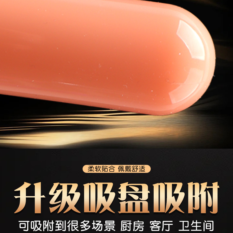 Simulated TPE Anal Plug Dildo, Large Purple Unisex Adult Toy — detail image 8