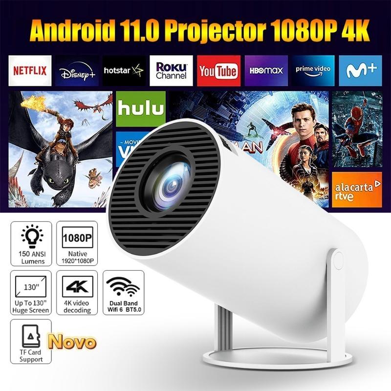Comercio exterior transfronterizo HY300pro proyector cableado con pantalla portátil de alta definición doméstico comercial