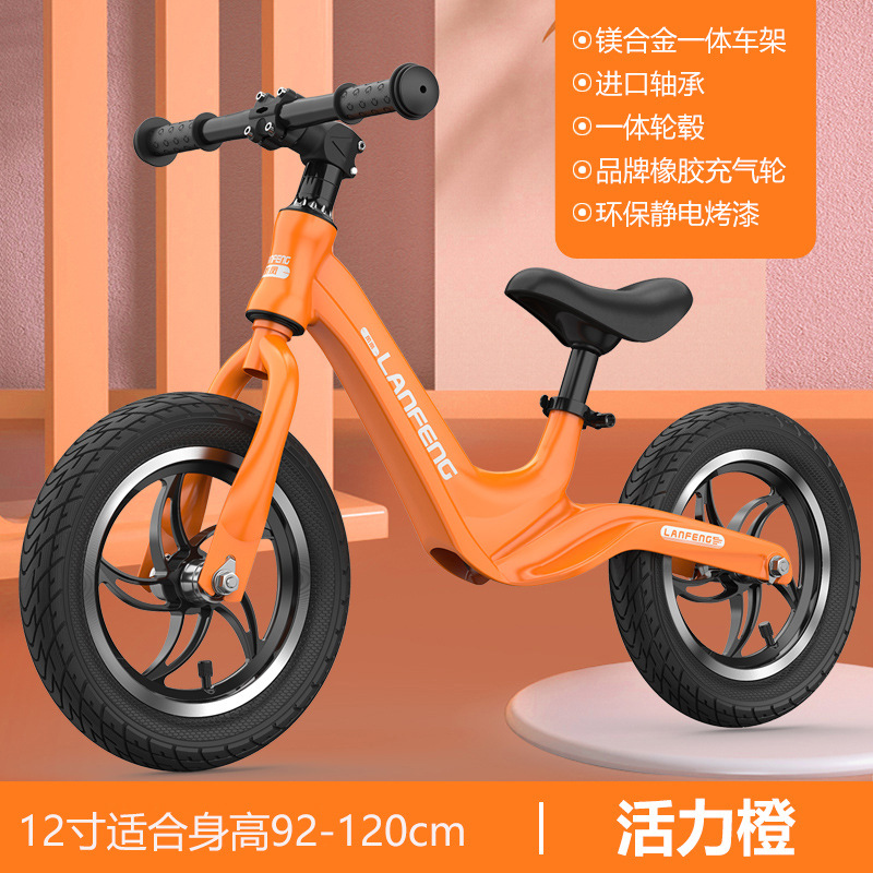 Coche de equilibrio para niños sin pedal 1-3-4 años coche deslizante 6 niñas 2 bebé coche deslizante de 12/14 pulgadas