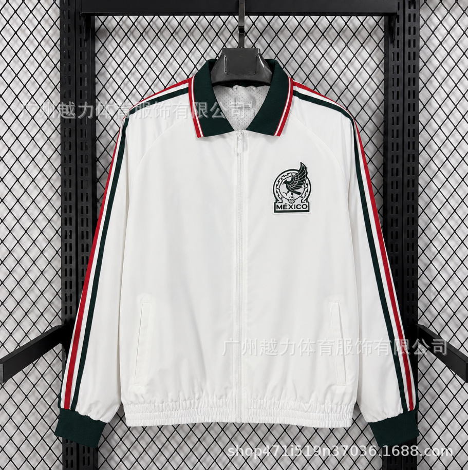 Chaqueta Bordada retro de manga larga y gruesa Manchester United Barcelona Inglaterra Brasil Real Madrid Liverpool image 30
