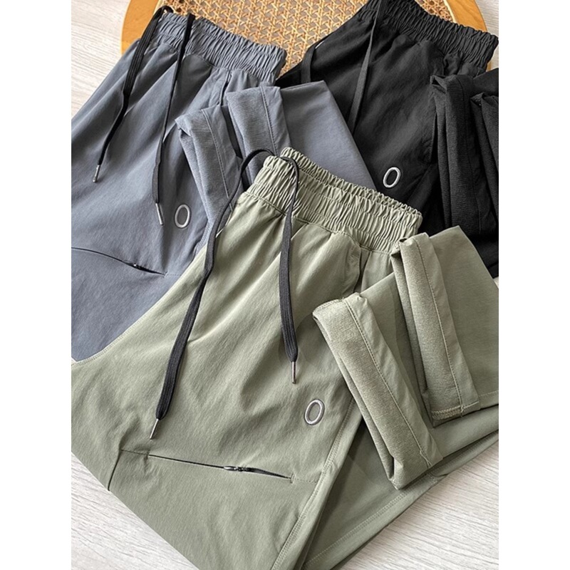Noble goods! Three-dimensional cut outdoor function quick-drying stretch straight overalls young and middle-aged sports casual trousers