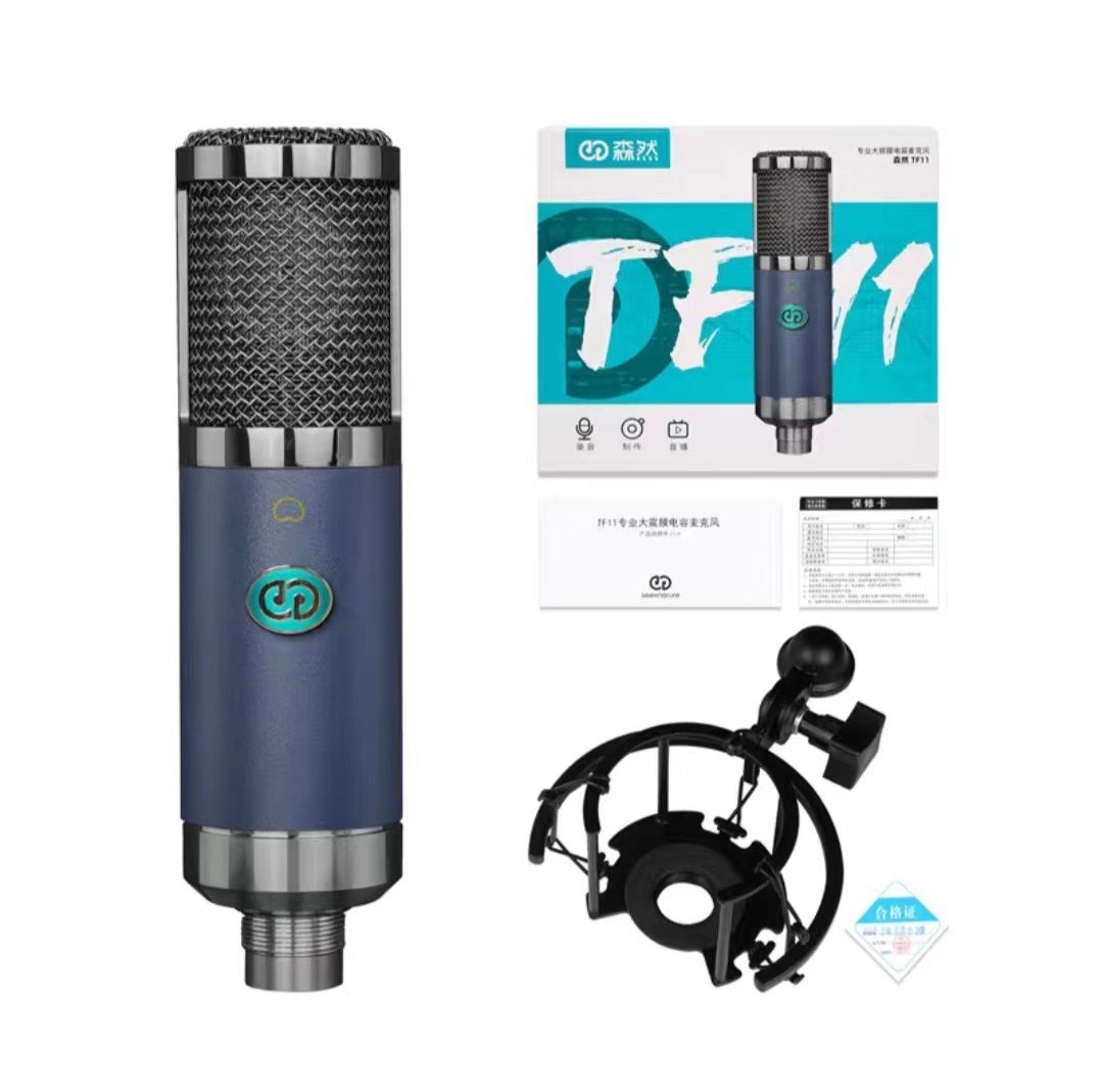 Senran TF11 large diaphragm capacitor microphone network red karaoke live recording mobile phone computer sound card special microphone