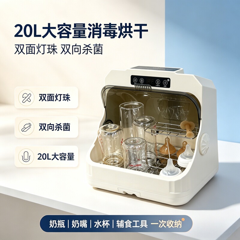 Wholesale Bottle Sterilizer Cabinet with Drying Two-In-One Ultraviolet Baby Sterilizer Household Small All-In-One Machine Wholesale Bottle Sterilizer Cabinet with Drying Two-In-One Ultraviolet Baby Sterilizer Household Small All-In-One Machine