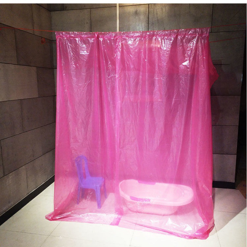 浴罩洗澡罩家用加大加厚免挂长方形塑料帐篷冬天保温保暖浴帐浴帘|ru