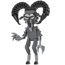 迷宫巫MOC跨境新品ROBLOX森林生存99夜游戏山羊积木儿童拼装玩具