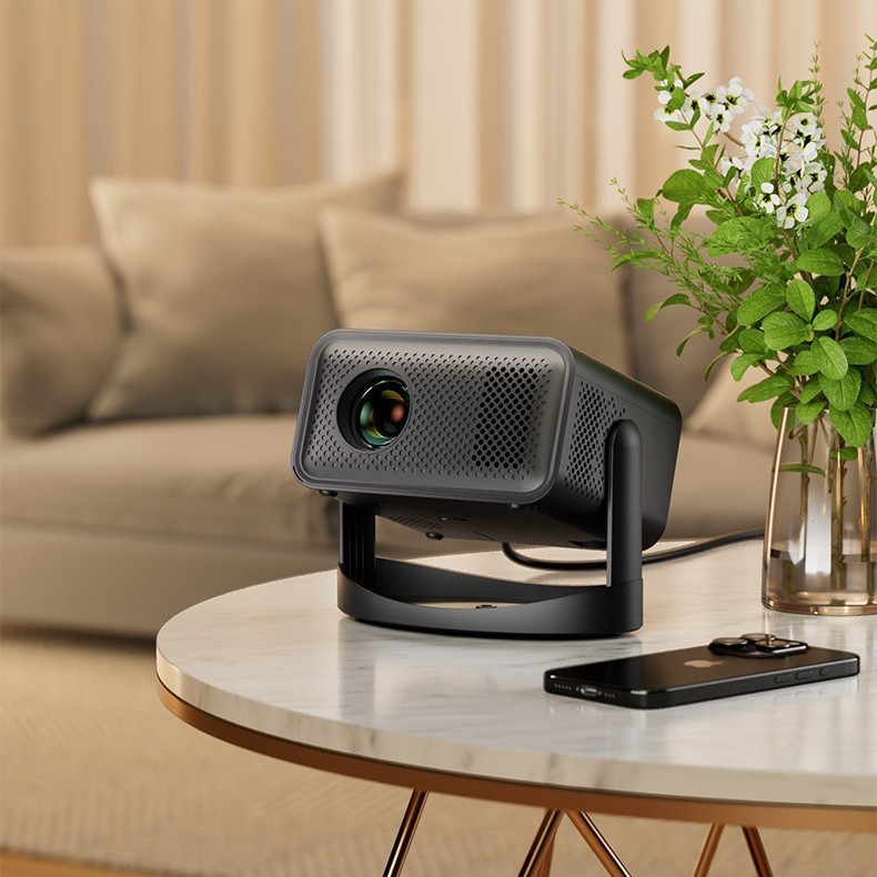 Cross-Border V18 Projector for Home Use, Small High-Definition 1080P Portable Home Theater Office Projector with Large Screen