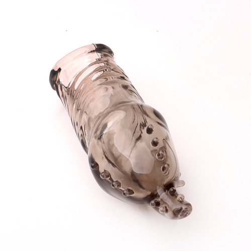 Jiaku penis sleeve, wolf tooth sleeve, long sleeve, condom, jade bead sleeve for men, erotic goods, flirting delay crystal sleeve 