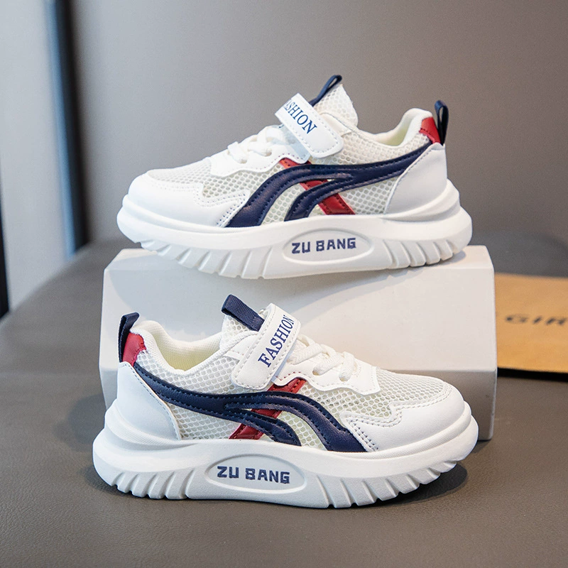 Спортивная обувь для девочек 2025 весна и лето новая детская дышащая сетка доска обувь для мальчиков дышащая повседневная беговая обувь