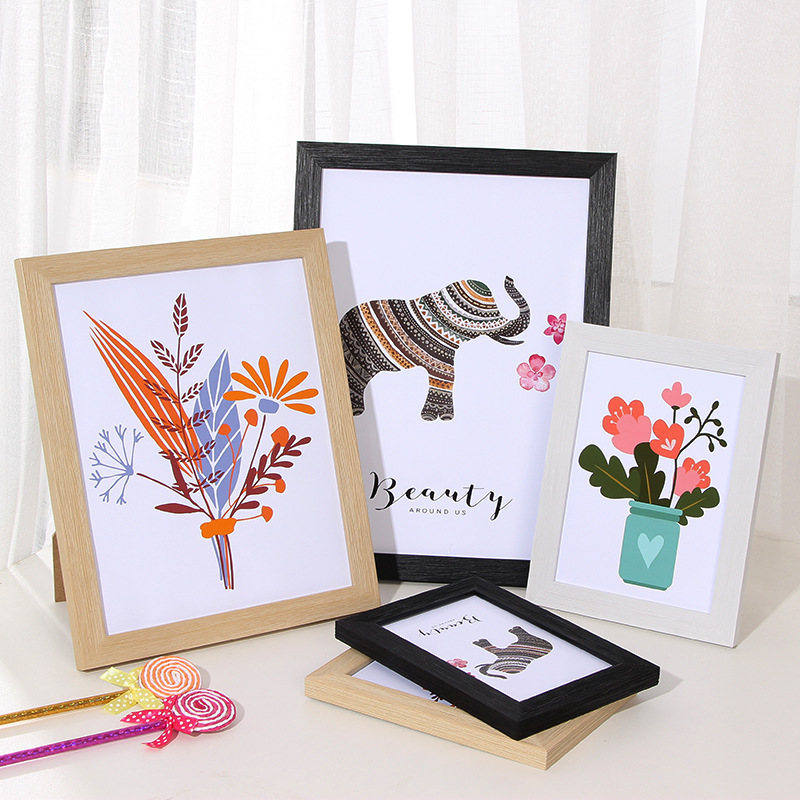 Photo Frame Table Scandinavian Creative 6-Inch 8inch 10inch A4 Oil Painting Frame Large Size Photo Wall A3 Decorative Picture Frame Table