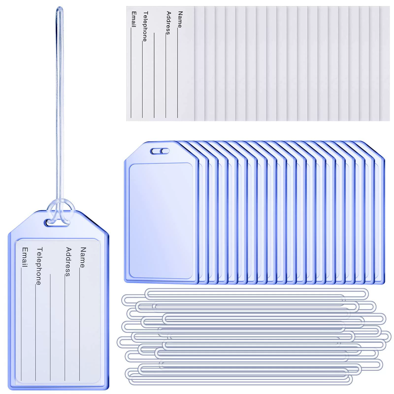 Трансграничный LuggageTag Багажная бирка Прозрачный уплотнительный водонепроницаемый карточка карты нагрудный знак работы ПВХ багаж