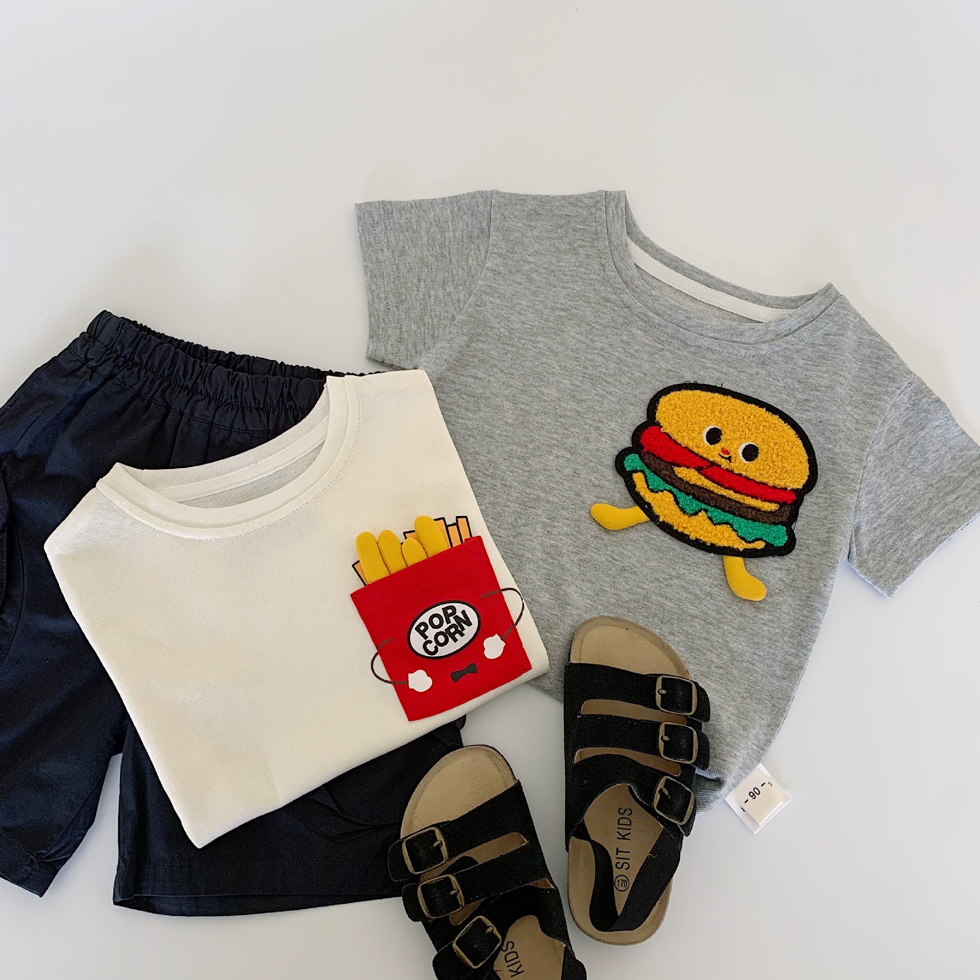 Camiseta de manga corta para niños Maibao 2025 nueva ropa para niños coreanos ropa para niños verano blusas de verano de media manga al por mayor