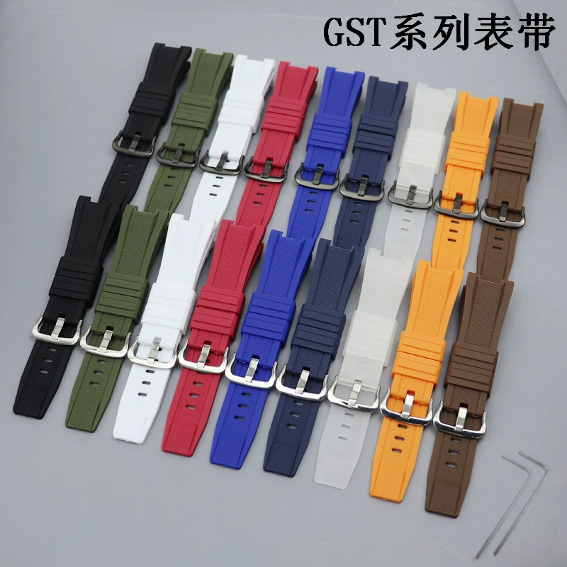 Замена Kazio Steel Heart GST-B100/130L/S310/410 смолы ремешок сплошной цвет ремешка