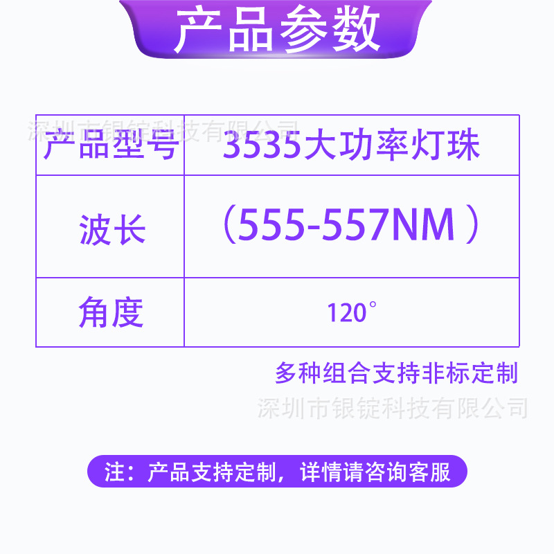 ��������3535������ͷ1-3W���ʻ��̹⵹װ�մ���Ƭled����