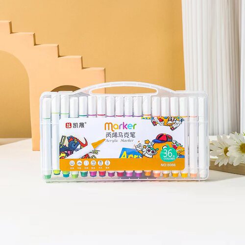 48-color acrylic marker DIY painting water-based paint pen children's graffiti waterproof and impermeable acrylic pen wholesale