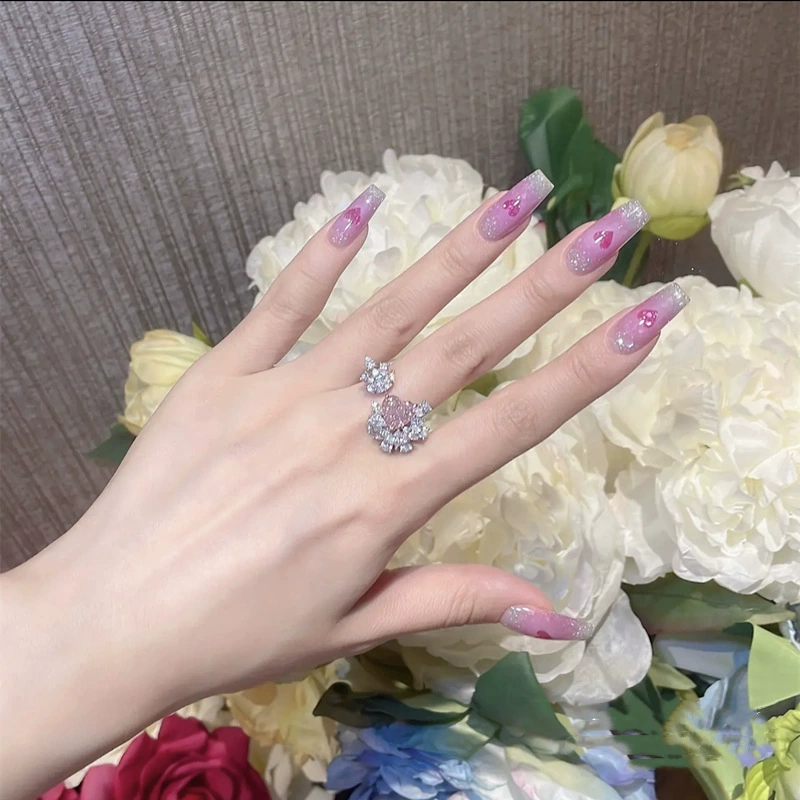 Universal one size quality hypoallergenic ring, light luxury style